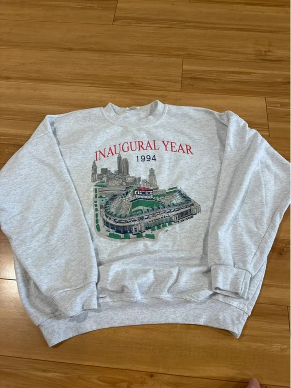 Vintage 1994 Cleveland Indians Jacobs Field Inaugural Year Crewneck